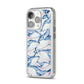 Whale iPhone 14 Pro Clear Tough Case Silver Angled Image