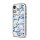 Whale iPhone 14 Pro Glitter Tough Case Silver Angled Image