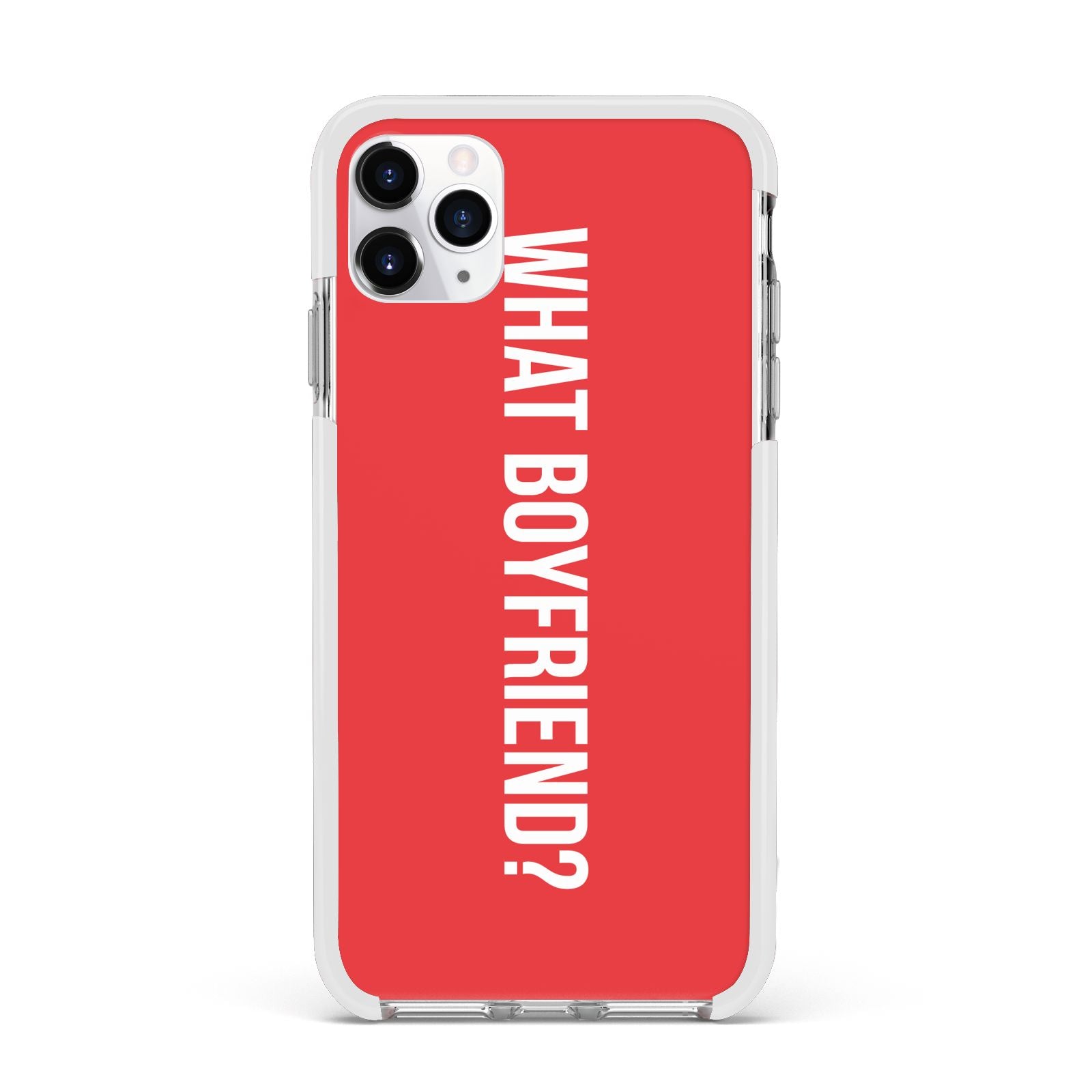 What Boyfriend Apple iPhone 11 Pro Max in Silver with White Impact Case