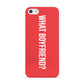 What Boyfriend Apple iPhone 5 Case