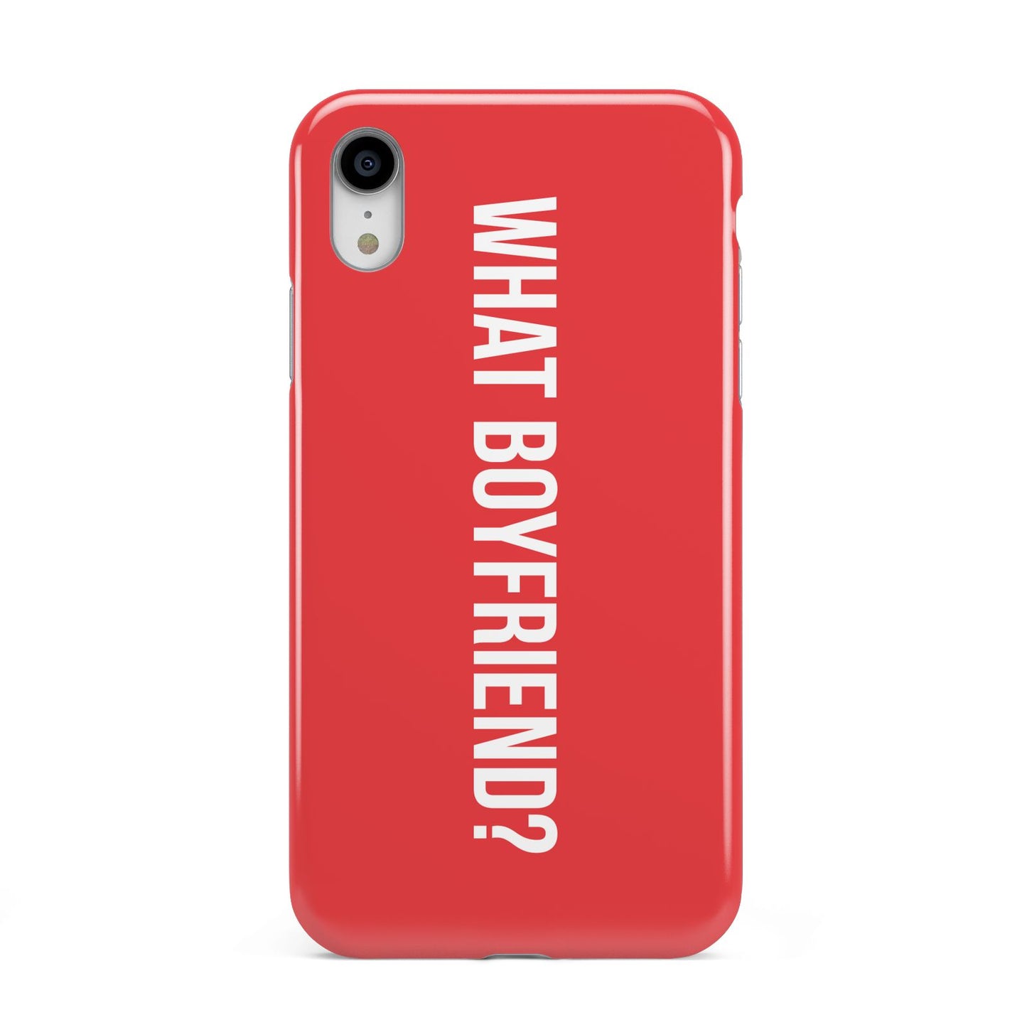 What Boyfriend Apple iPhone XR White 3D Tough Case