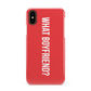 What Boyfriend Apple iPhone XS 3D Snap Case