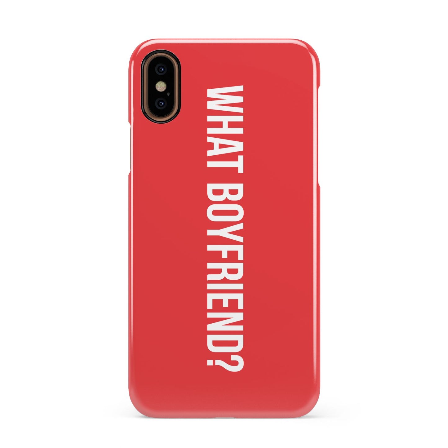 What Boyfriend Apple iPhone XS 3D Snap Case