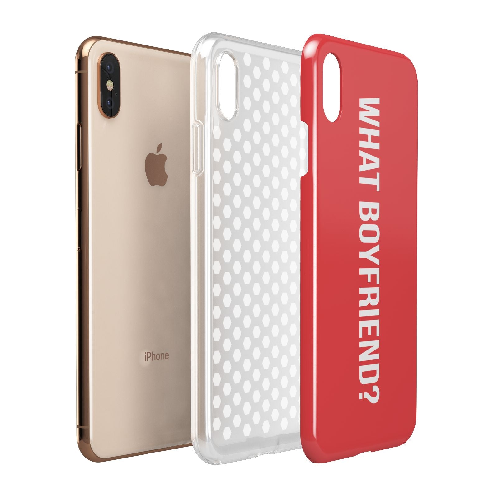 What Boyfriend Apple iPhone Xs Max 3D Tough Case Expanded View