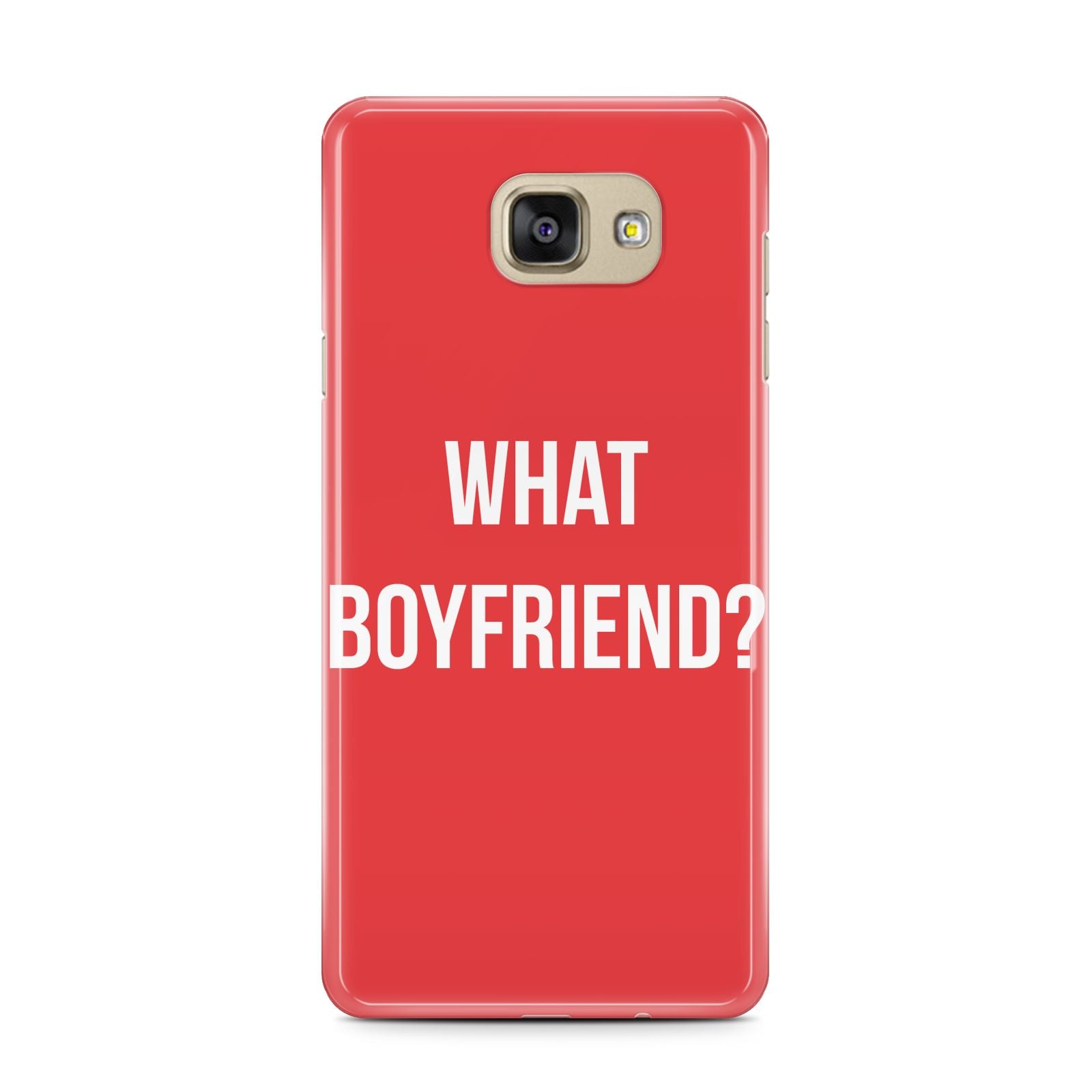 What Boyfriend Samsung Galaxy A7 2016 Case on gold phone