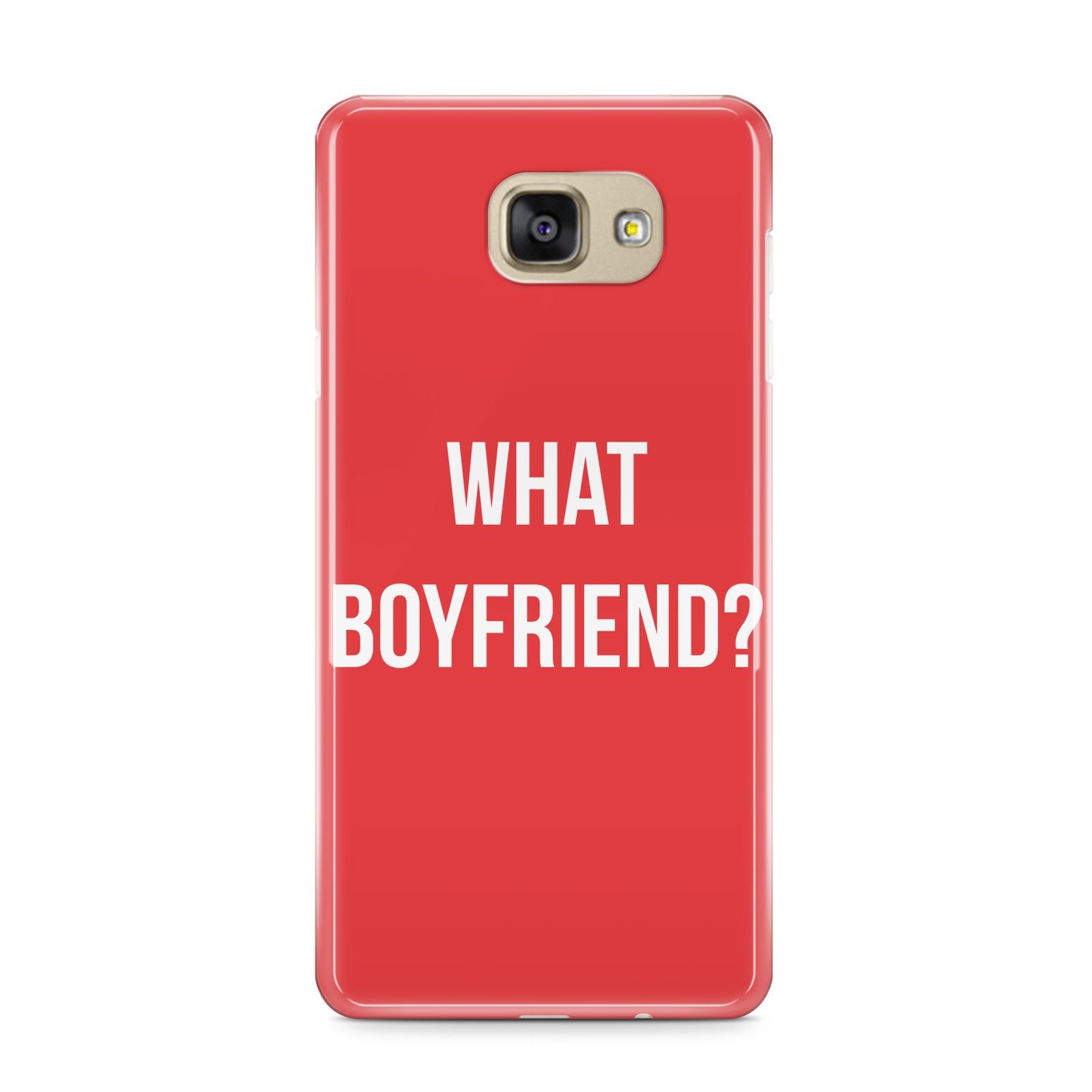 What Boyfriend Samsung Galaxy A9 2016 Case on gold phone