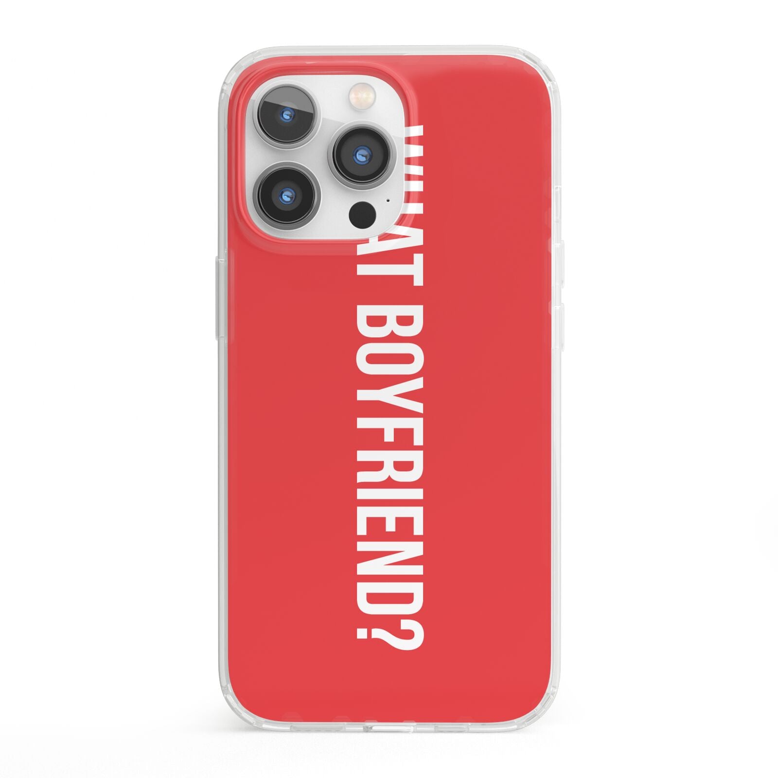 What Boyfriend iPhone 13 Pro Clear Bumper Case
