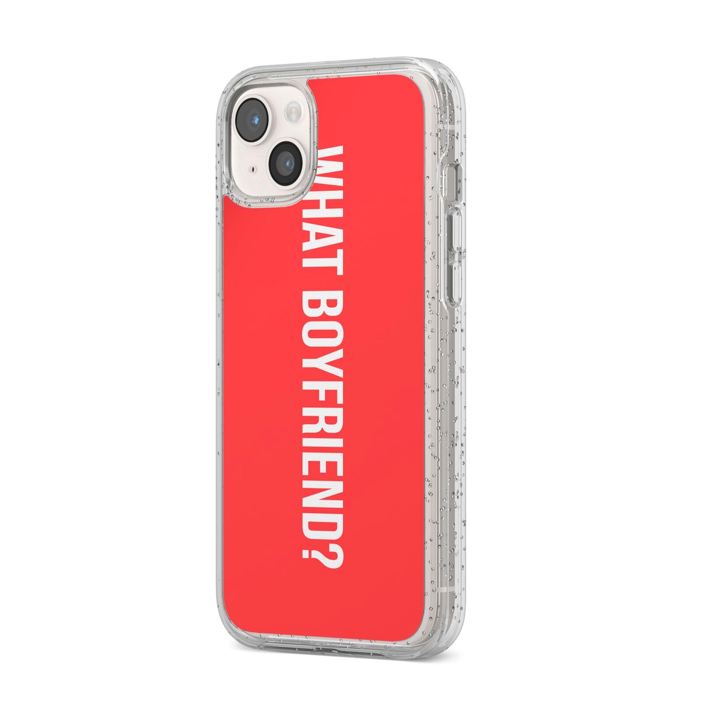 What Boyfriend iPhone 14 Plus Glitter Tough Case Starlight Angled Image