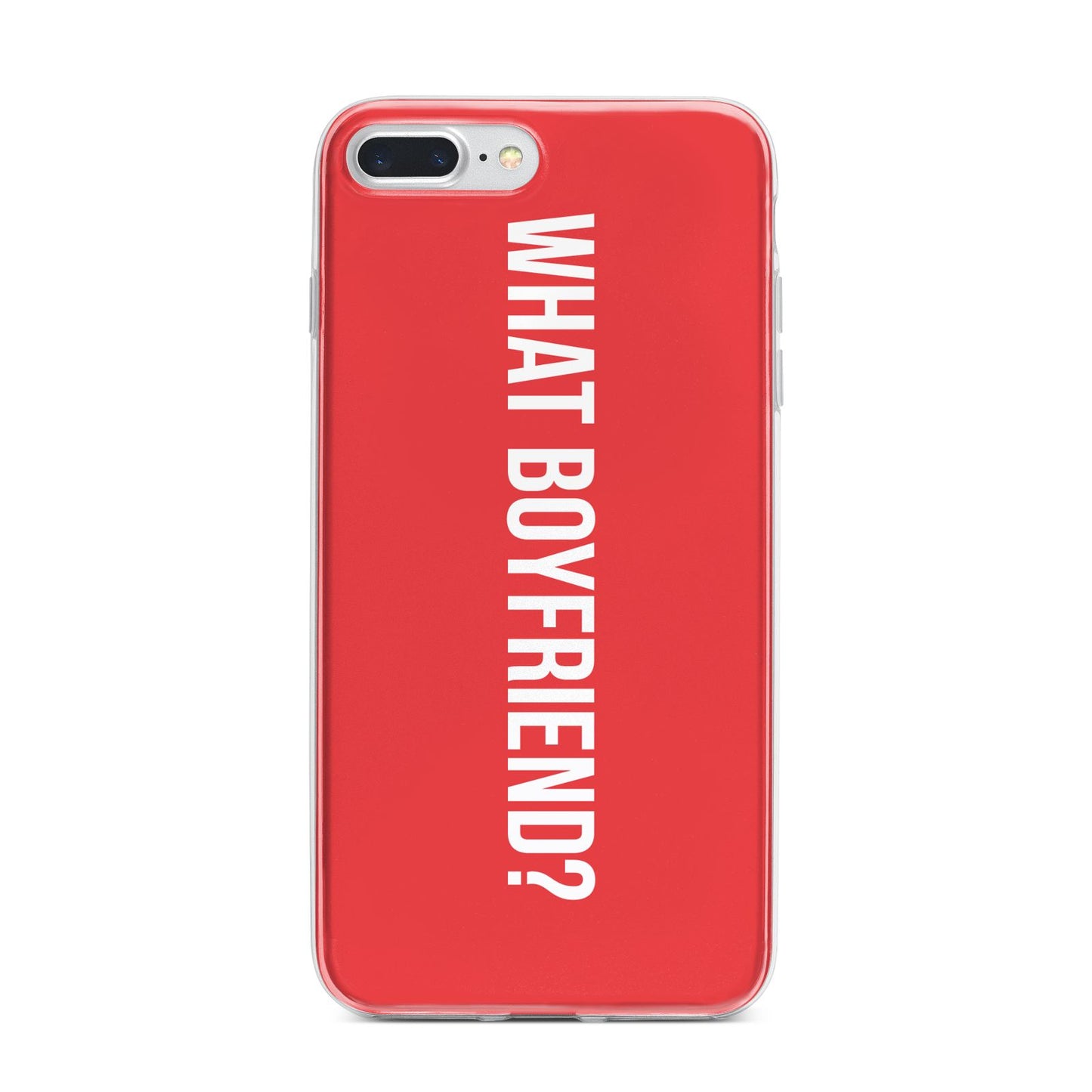 What Boyfriend iPhone 7 Plus Bumper Case on Silver iPhone