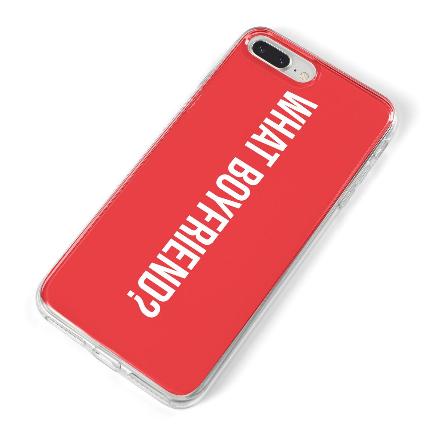 What Boyfriend iPhone 8 Plus Bumper Case on Silver iPhone Alternative Image