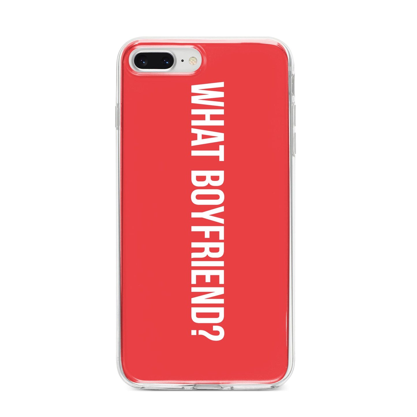 What Boyfriend iPhone 8 Plus Bumper Case on Silver iPhone