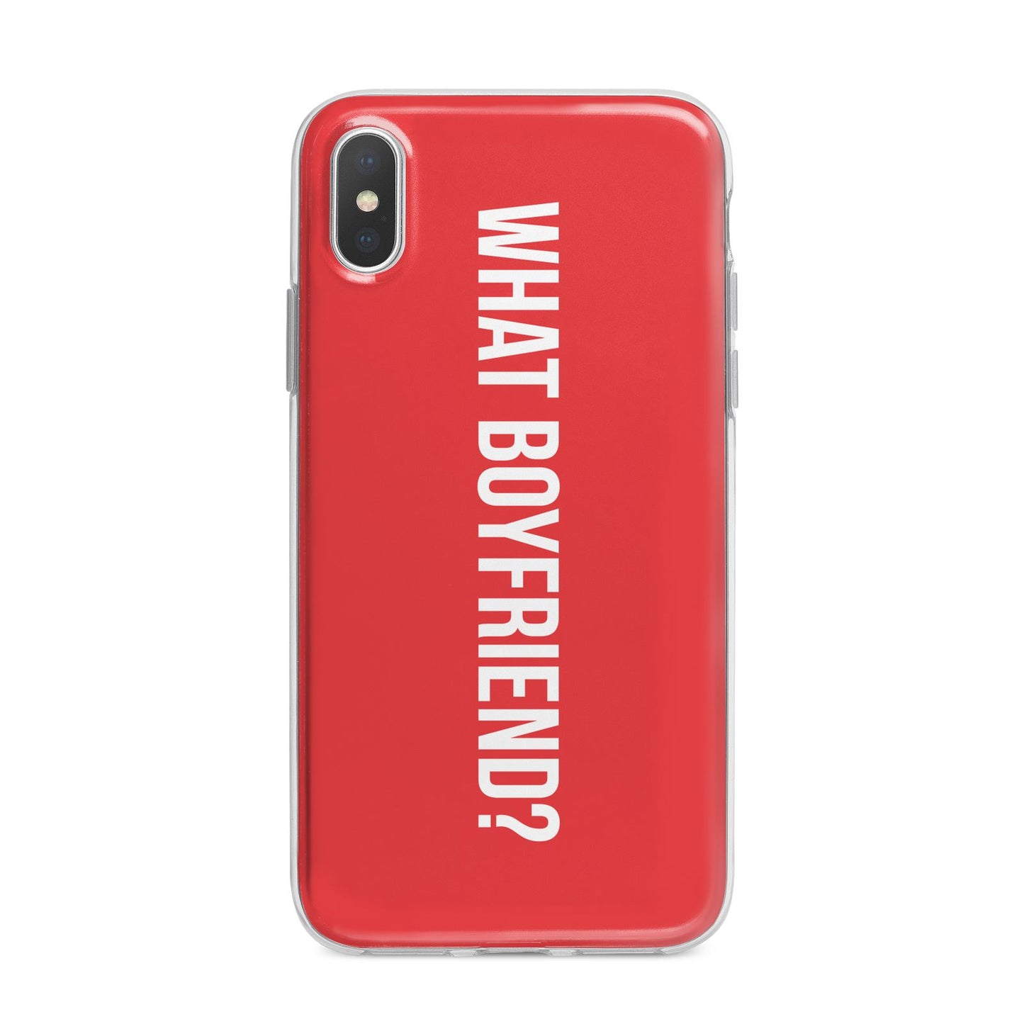 What Boyfriend iPhone X Bumper Case on Silver iPhone Alternative Image 1
