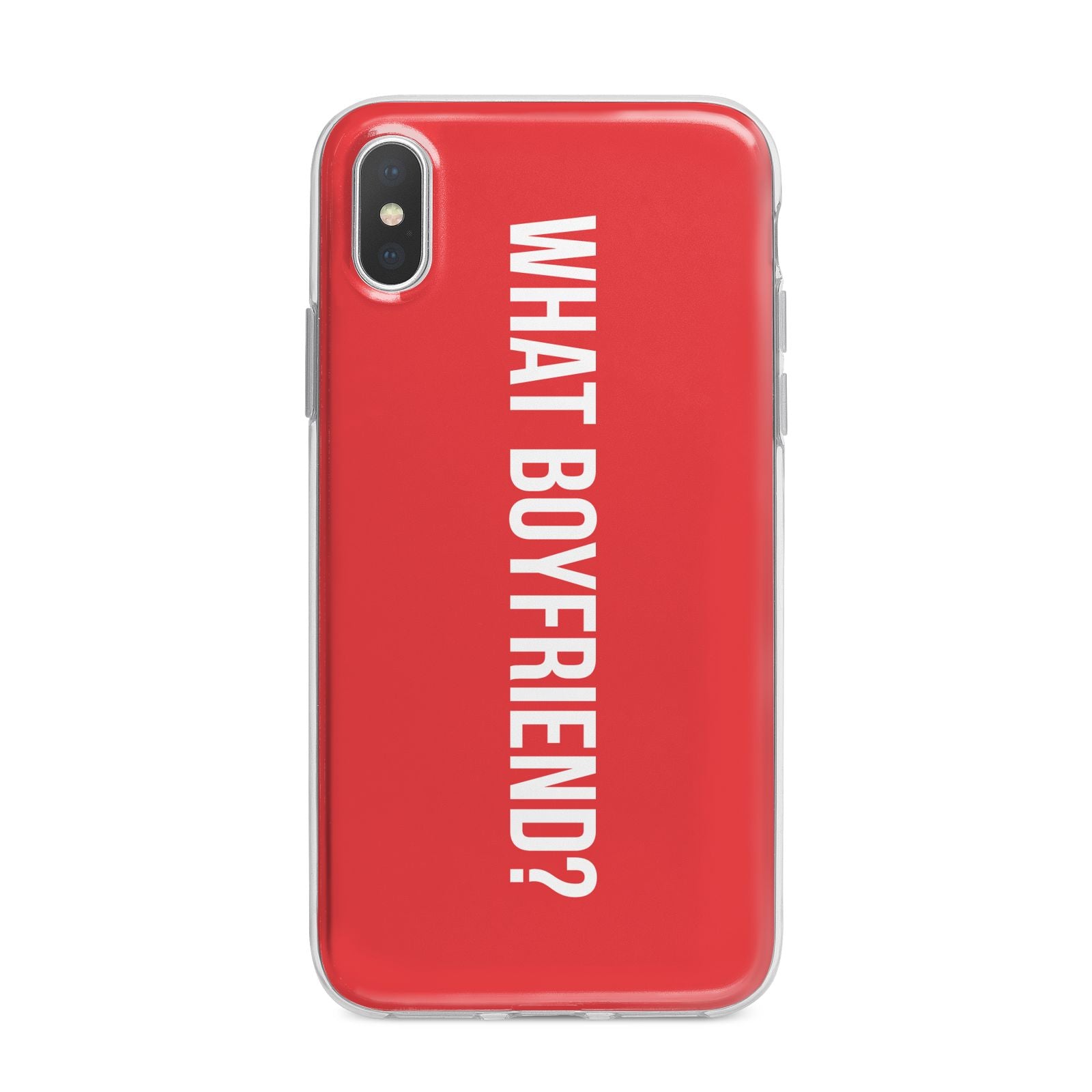 What Boyfriend iPhone X Bumper Case on Silver iPhone Alternative Image 1