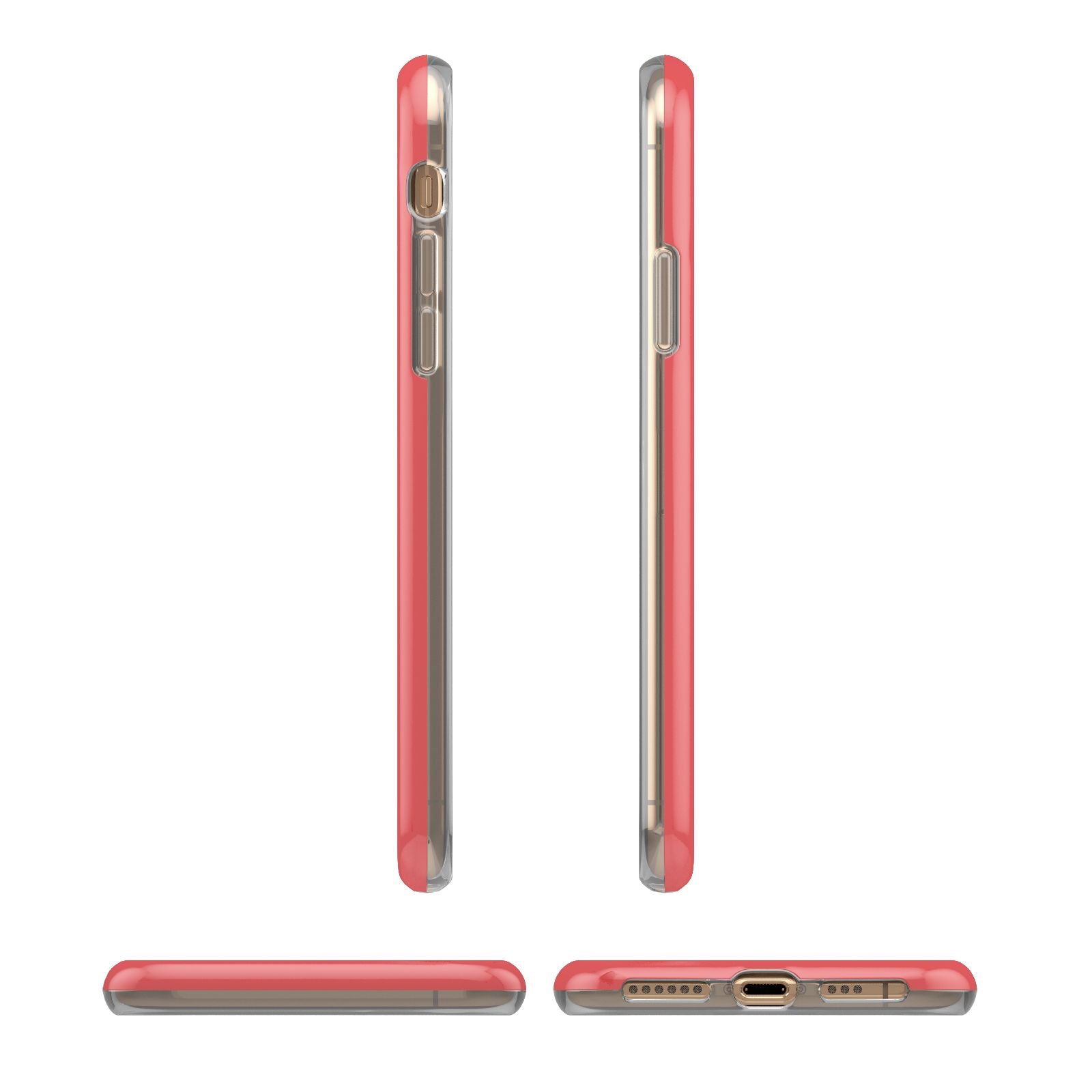 What Boyfriend iPhone XS 3D Tough Case in Gold Angled Images