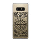 Wheel of Fortune Monochrome Tarot Card Samsung Galaxy Note 8 Case