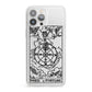 Wheel of Fortune Monochrome Tarot Card iPhone 13 Pro Max Clear Bumper Case