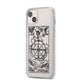 Wheel of Fortune Monochrome Tarot Card iPhone 14 Plus Clear Tough Case Starlight Angled Image