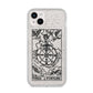 Wheel of Fortune Monochrome Tarot Card iPhone 14 Plus Glitter Tough Case Starlight
