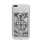 Wheel of Fortune Monochrome Tarot Card iPhone 7 Plus Bumper Case on Silver iPhone