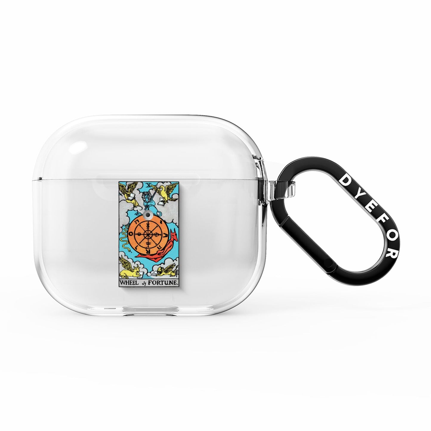 Wheel of Fortune Tarot Card AirPods Clear Case 3rd Gen