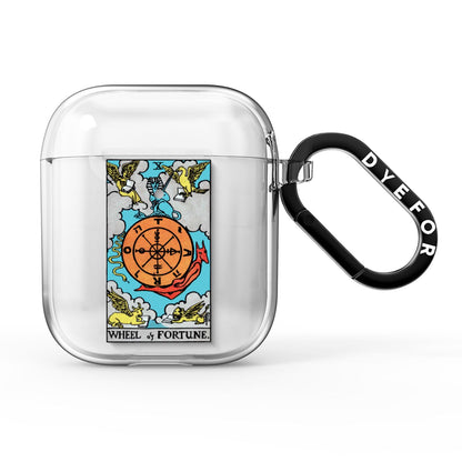 Wheel of Fortune Tarot Card AirPods Clear Case