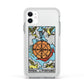 Wheel of Fortune Tarot Card Apple iPhone 11 in White with White Impact Case