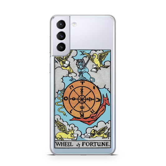 Wheel of Fortune Tarot Card Samsung S21 Plus Phone Case