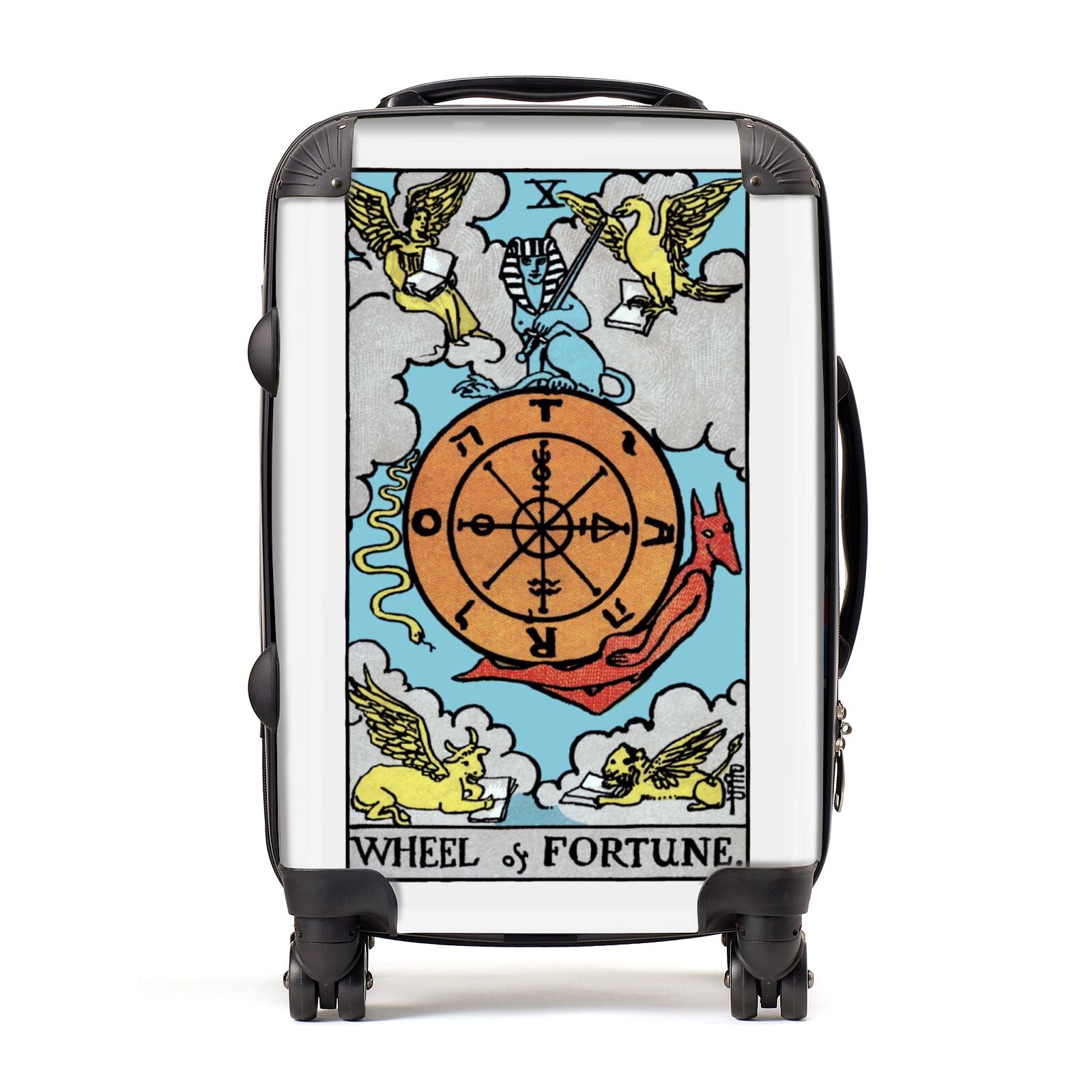 Wheel of Fortune Tarot Card Suitcase Dyefor