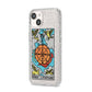 Wheel of Fortune Tarot Card iPhone 14 Glitter Tough Case Starlight Angled Image