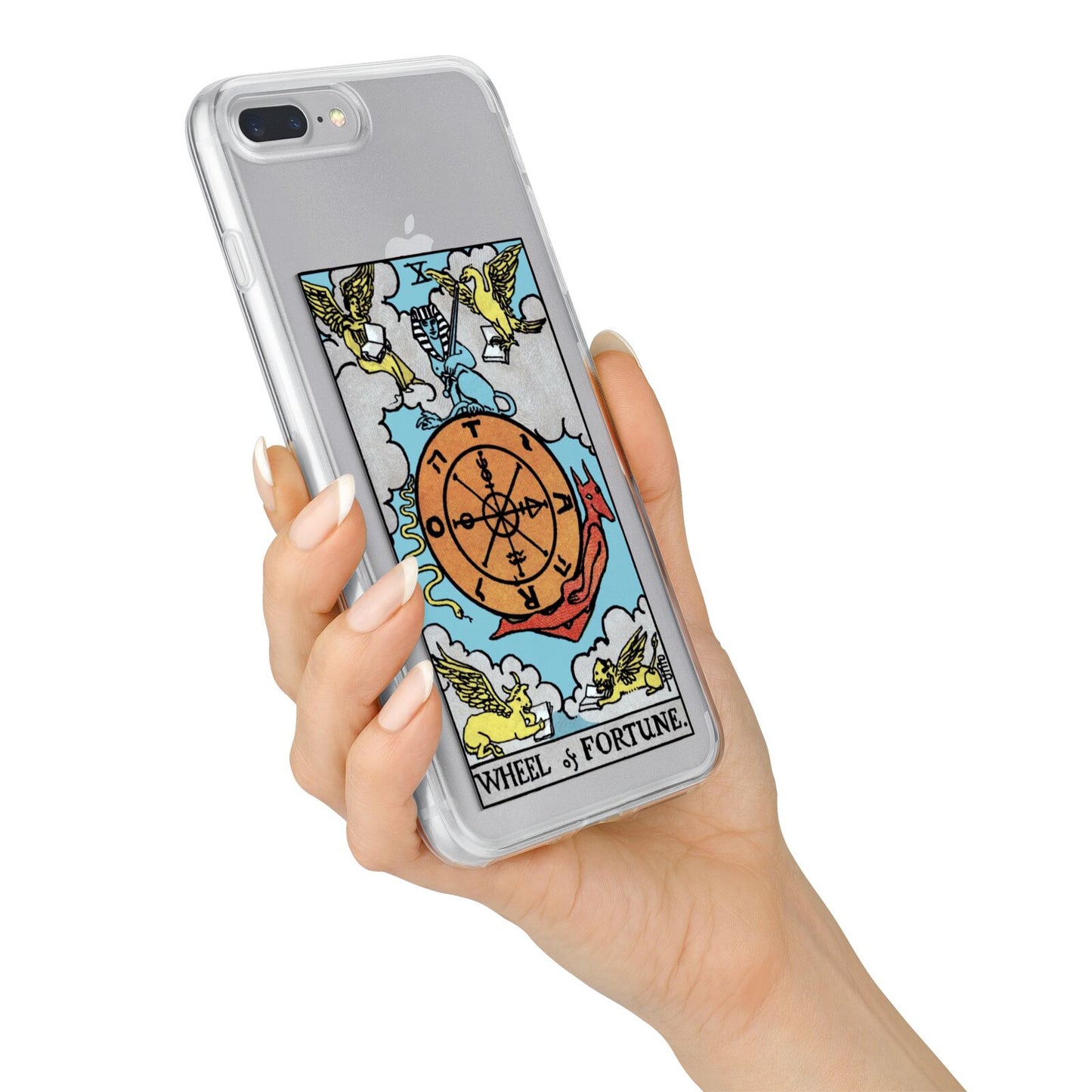 Wheel of Fortune Tarot Card iPhone 7 Plus Bumper Case on Silver iPhone Alternative Image