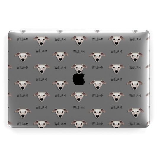 Whippet Icon with Name Apple MacBook Case