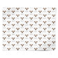 Whippet Icon with Name Personalised Wrapping Paper Alternative