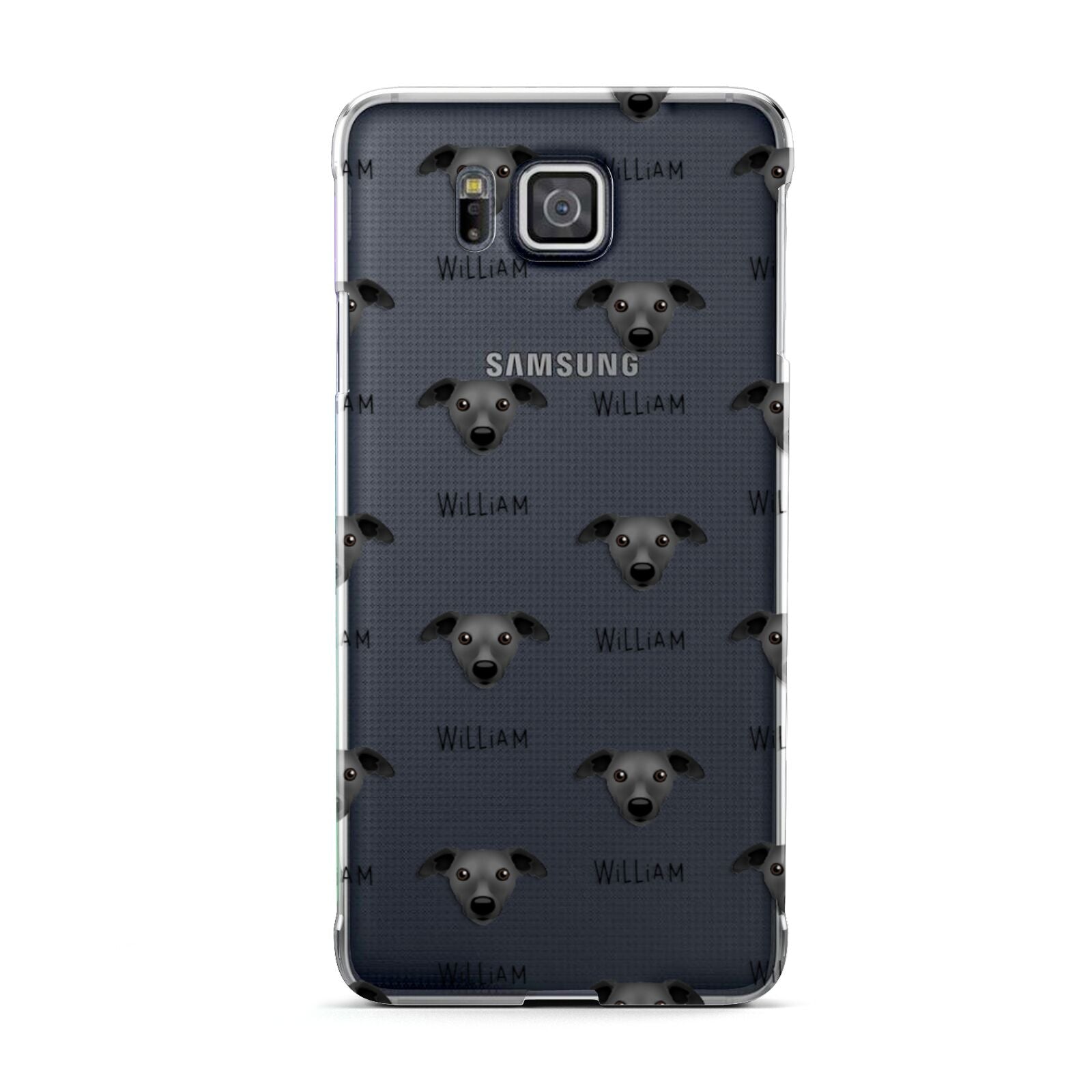 Whippet Icon with Name Samsung Galaxy Alpha Case