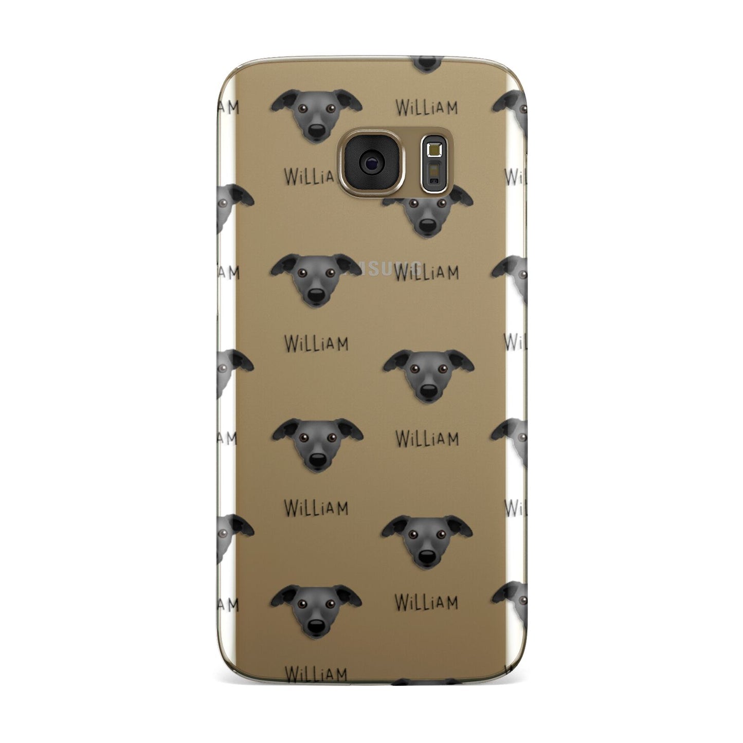 Whippet Icon with Name Samsung Galaxy Case