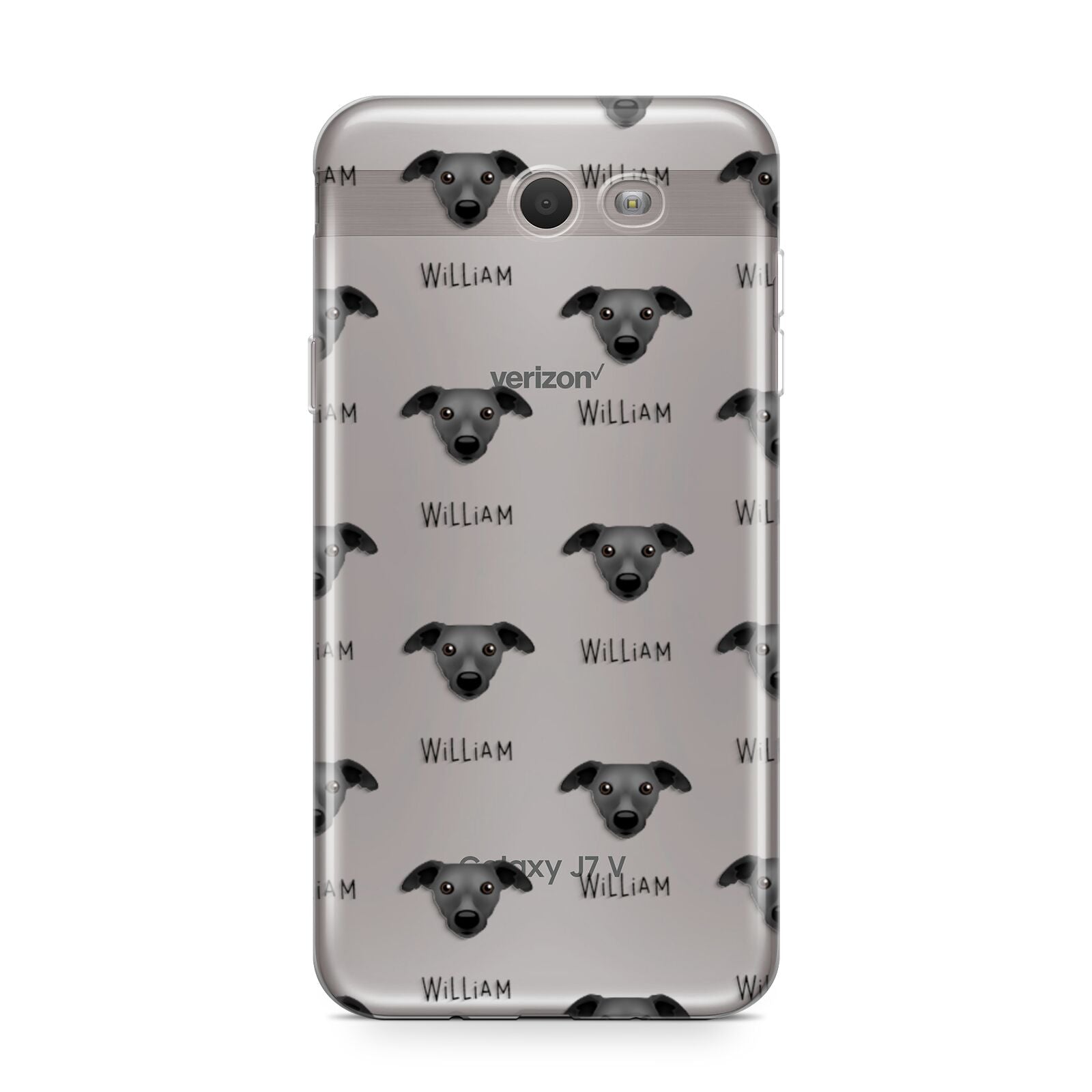Whippet Icon with Name Samsung Galaxy J7 2017 Case