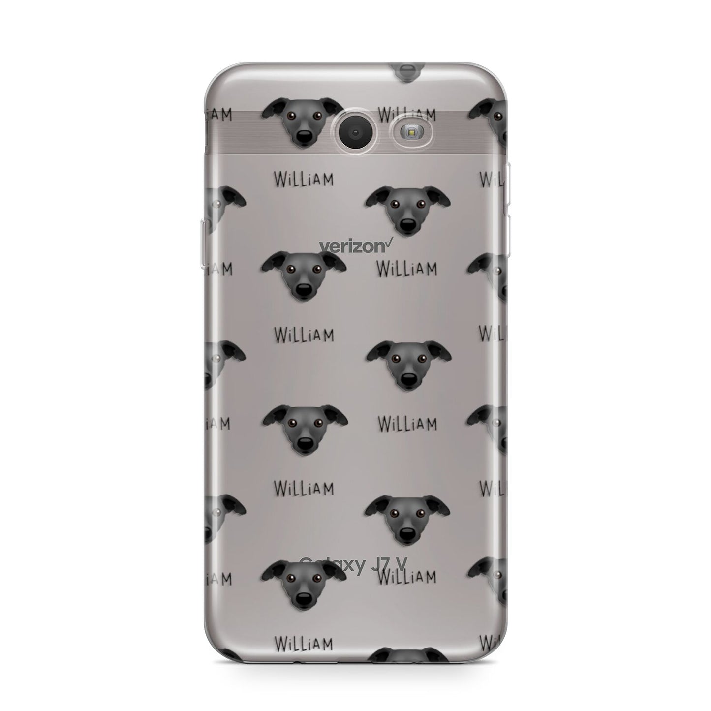 Whippet Icon with Name Samsung Galaxy J7 2017 Case
