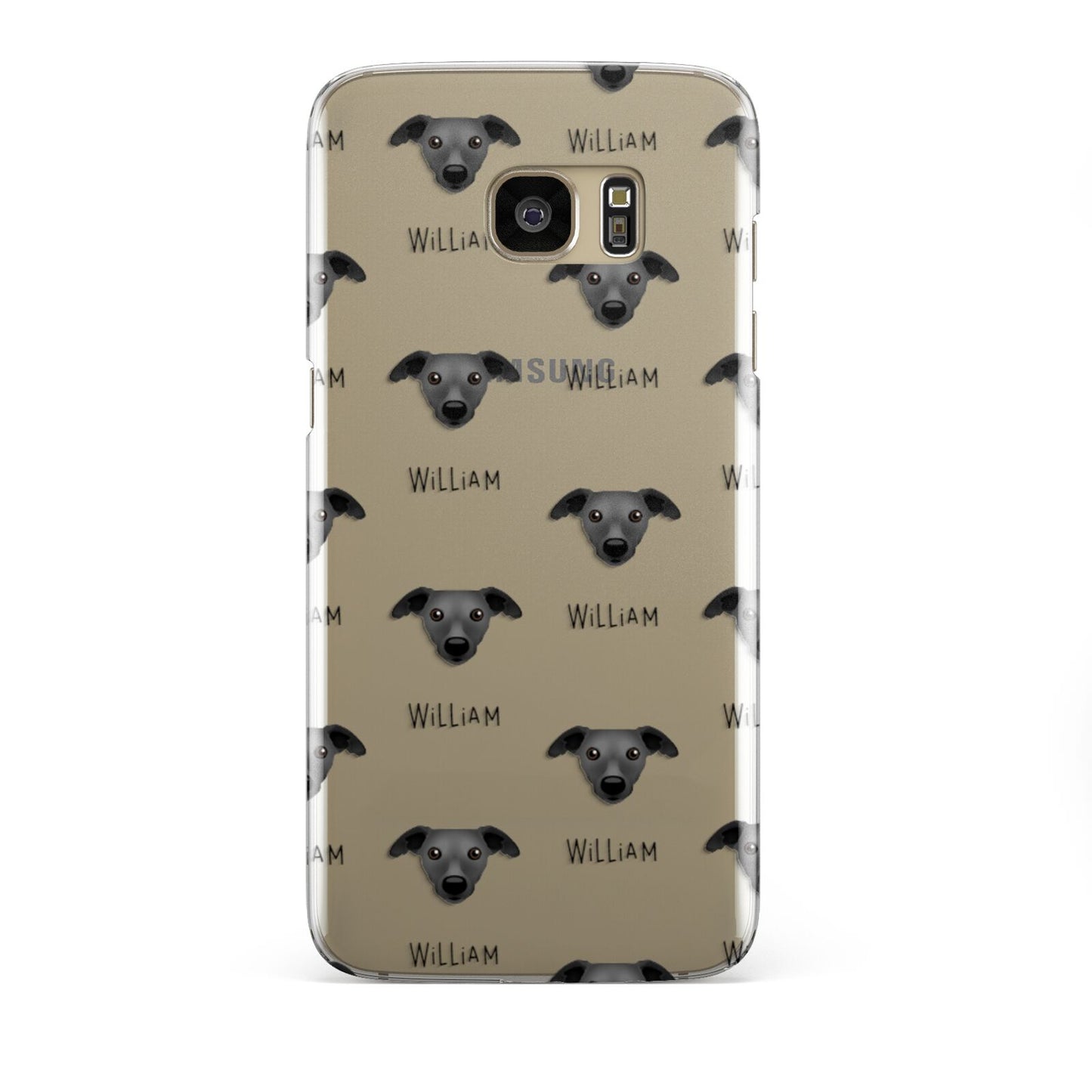 Whippet Icon with Name Samsung Galaxy S7 Edge Case