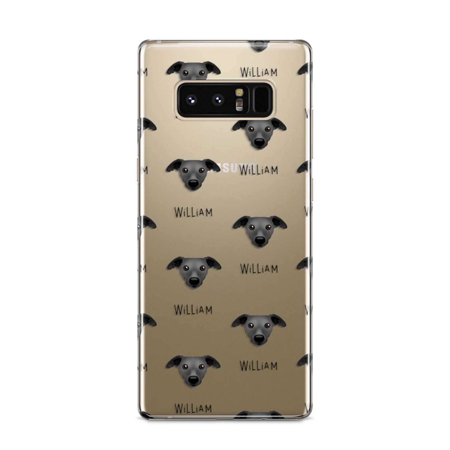 Whippet Icon with Name Samsung Galaxy S8 Case