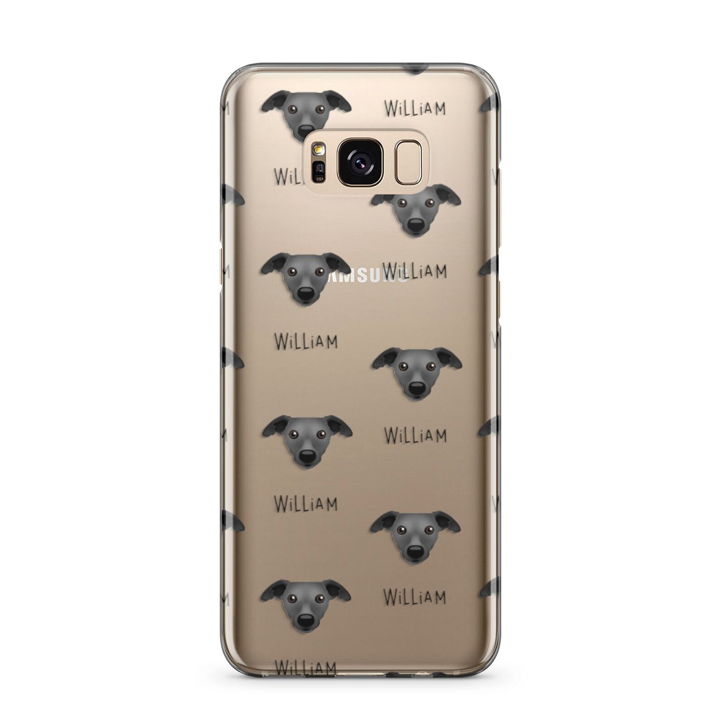 Whippet Icon with Name Samsung Galaxy S8 Plus Case