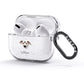 Whippet Personalised AirPods Glitter Case 3rd Gen Side Image
