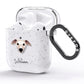 Whippet Personalised AirPods Glitter Case Side Image
