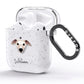 Whippet Personalised AirPods Glitter Case Side Image