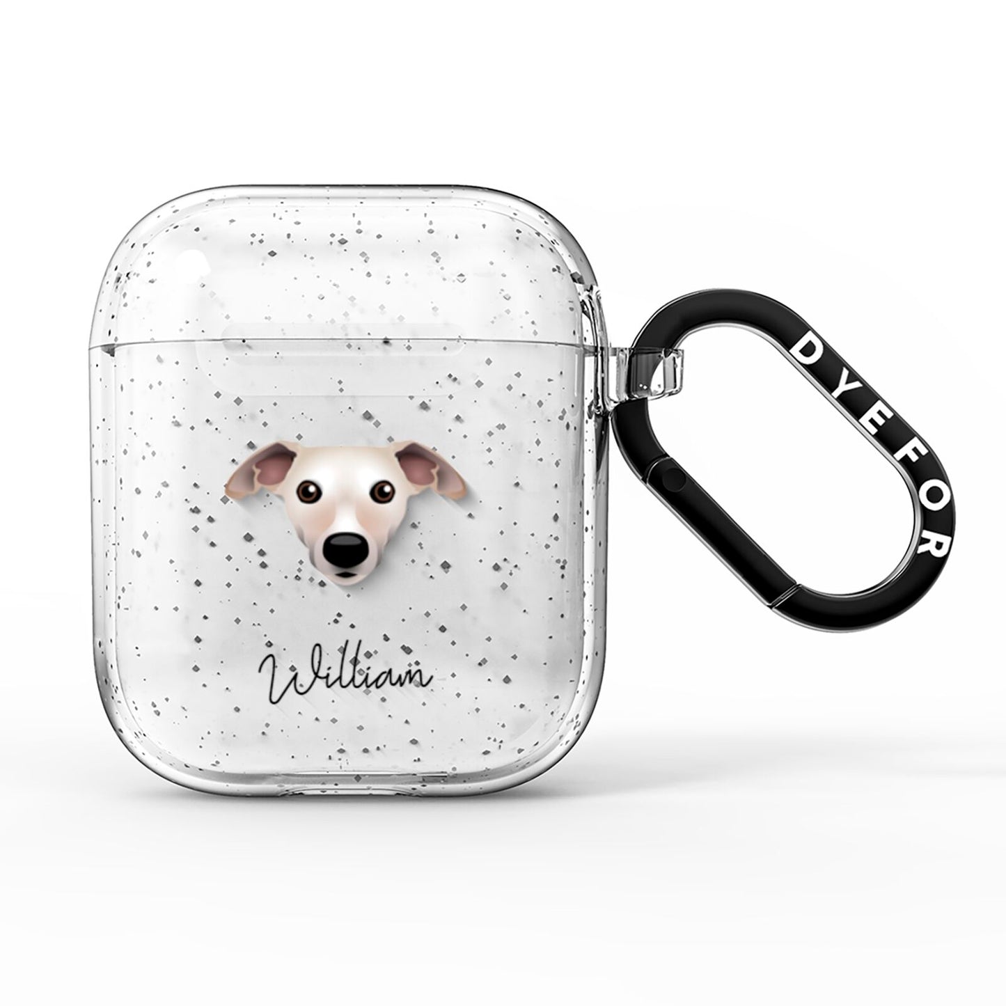 Whippet Personalised AirPods Glitter Case