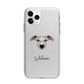 Whippet Personalised Apple iPhone 11 Pro Max in Silver with Bumper Case