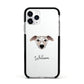Whippet Personalised Apple iPhone 11 Pro in Silver with Black Impact Case