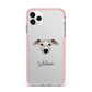 Whippet Personalised iPhone 11 Pro Max Impact Pink Edge Case