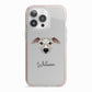 Whippet Personalised iPhone 13 Pro TPU Impact Case with Pink Edges
