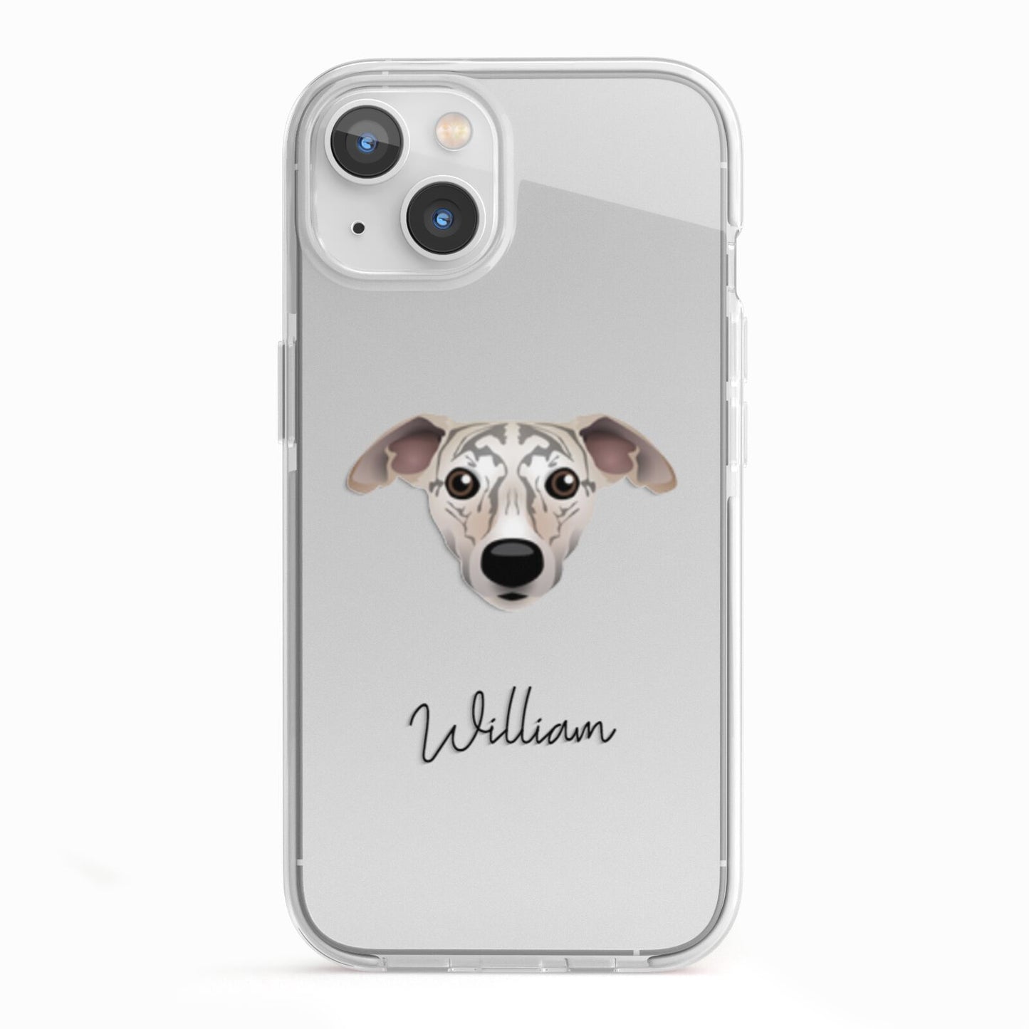 Whippet Personalised iPhone 13 TPU Impact Case with White Edges