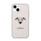 Whippet Personalised iPhone 14 Clear Tough Case Starlight