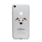 Whippet Personalised iPhone 7 Bumper Case on Silver iPhone